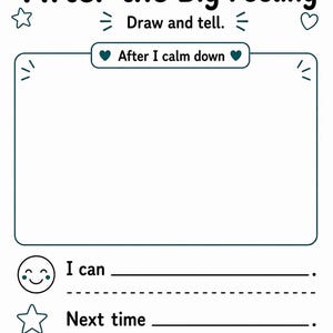 Guia para Lidar com Emoções Intensas | Folhas de Atividades sobre Emoções Intensas | PDF para Imprimir | Download Digital imagem 7