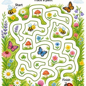 Hidden Picture Meadow | Hidden Object Worksheets | Printable PDF | Digital Download image 3