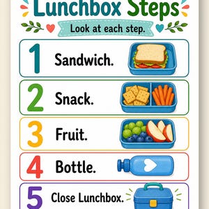 Pranzo al sacco pronto / Lista di controllo per il pranzo al sacco / PDF stampabile / Download digitale immagine 9