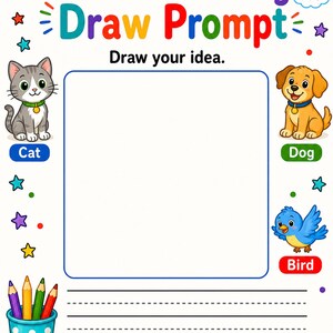 Directed Drawing Animals | Directed Drawing for Kids | Printable PDF | Digital Download image 3