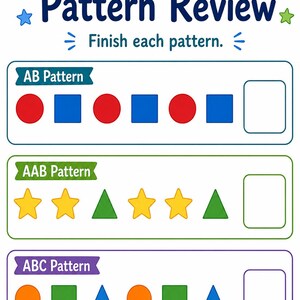 Pack de révision pour la maternelle | Feuilles de travail pour la maternelle | PDF imprimable | Téléchargement numérique image 6