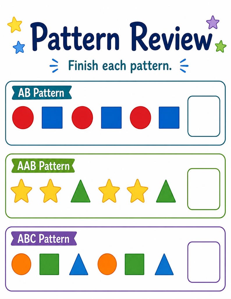 Pack de révision pour la maternelle | Feuilles de travail pour la maternelle | PDF imprimable | Téléchargement numérique image 6