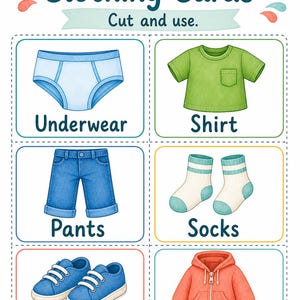 Dressed for the Day | Getting Dressed Visual Schedule | Printable PDF | Digital Download image 4