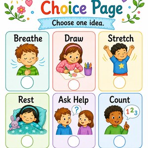 SEL Choice Pages | SEL Worksheets | Printable PDF | Digital Download image 5