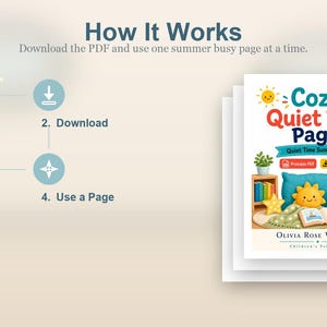 Cosy Quiet Time-pagina's | Zomerpagina's stille tijd | Afdrukbare pdf | Digitale download afbeelding 8