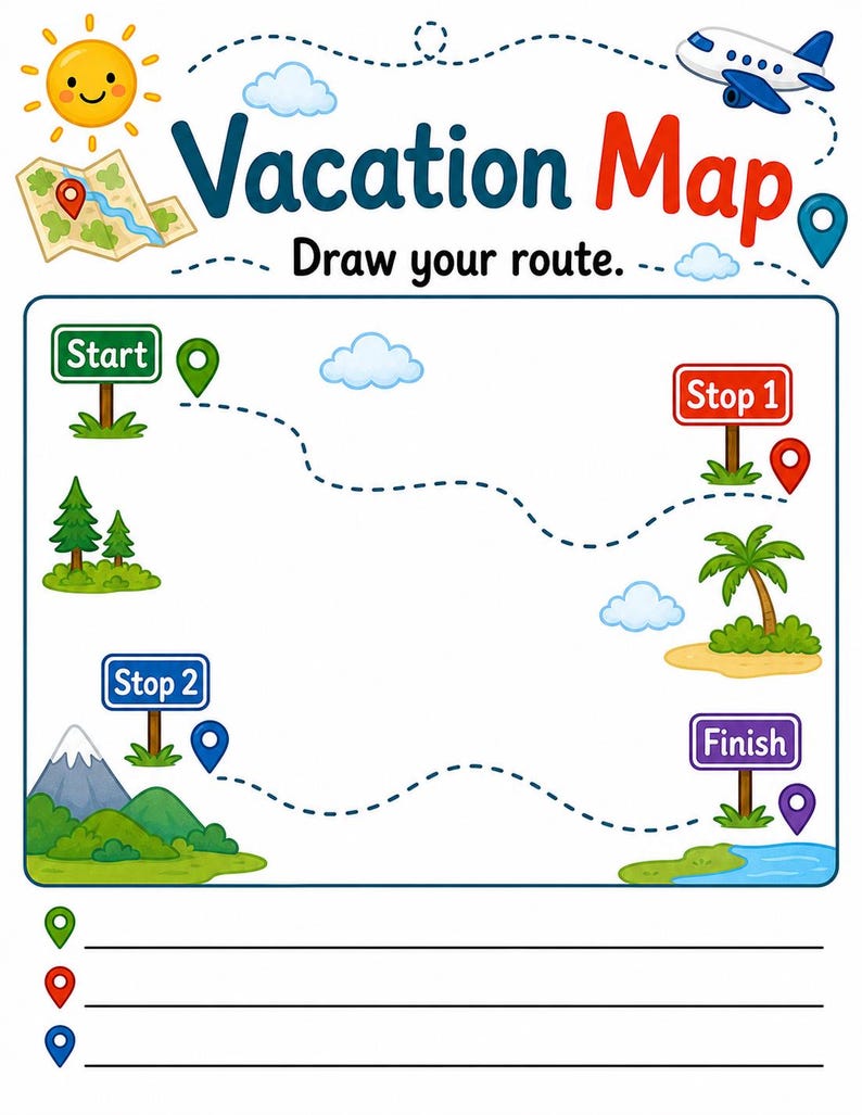 Vacation Explorer Pages | Vacation Activity Pages | Printable PDF | Digital Download image 5