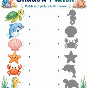 Pearl Match Cove | Folhas de Atividades de Correspondência | PDF para Imprimir | Download Digital imagem 3