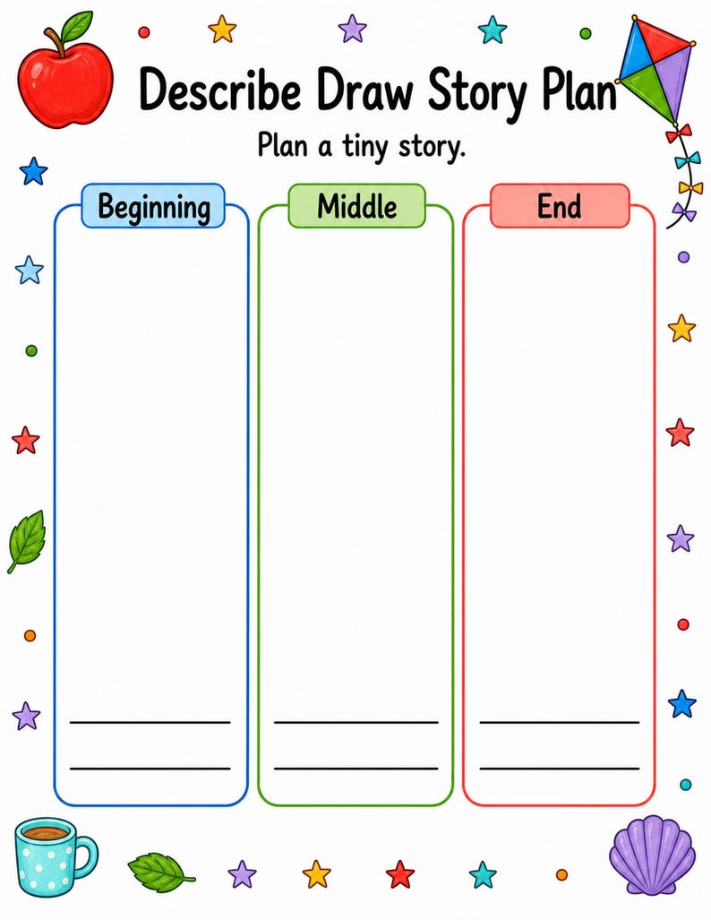 Describe And Draw Pages | Descriptive Writing Worksheets | Printable PDF | Digital Download image 7