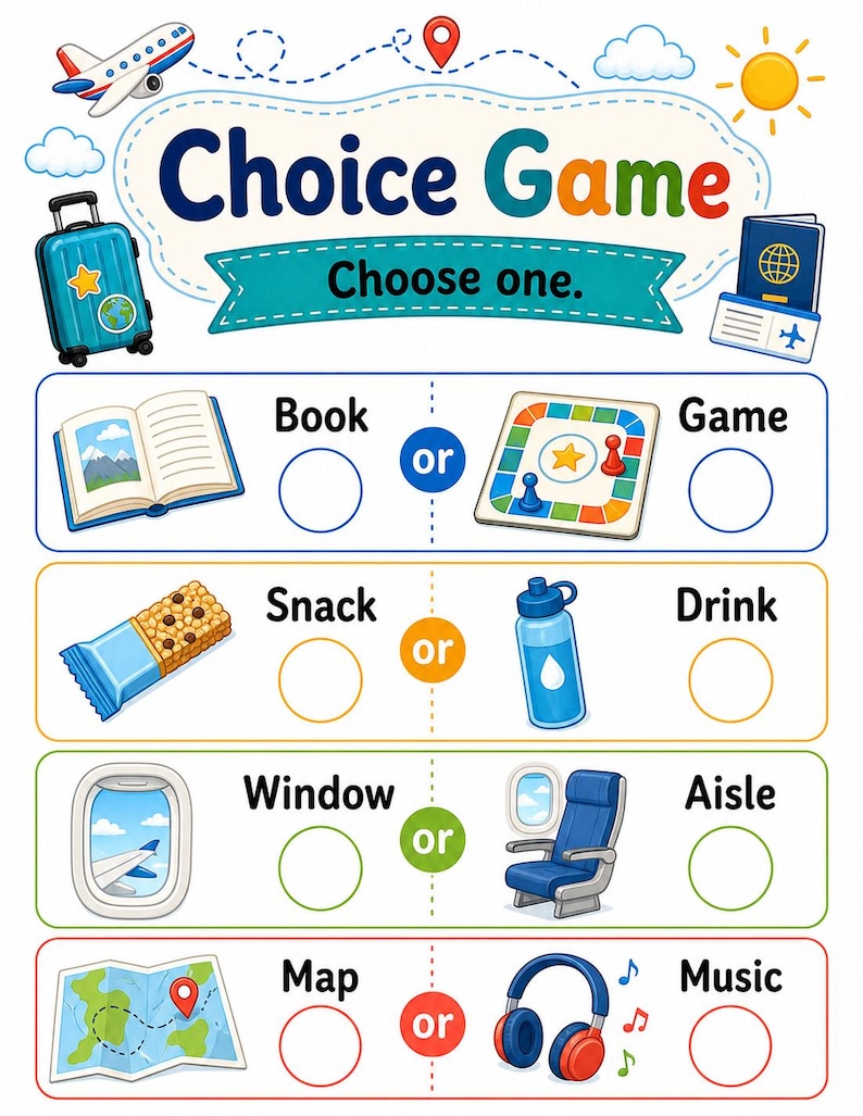 Travel Games Mini Book | Travel Games for Kids | Printable PDF | Digital Download image 6