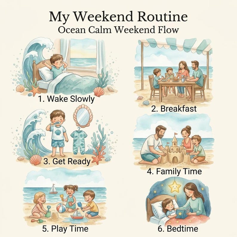 My Weekend Routine Test Weekend Routine Chart for Kids | Visual Routine Chart for Kids ...