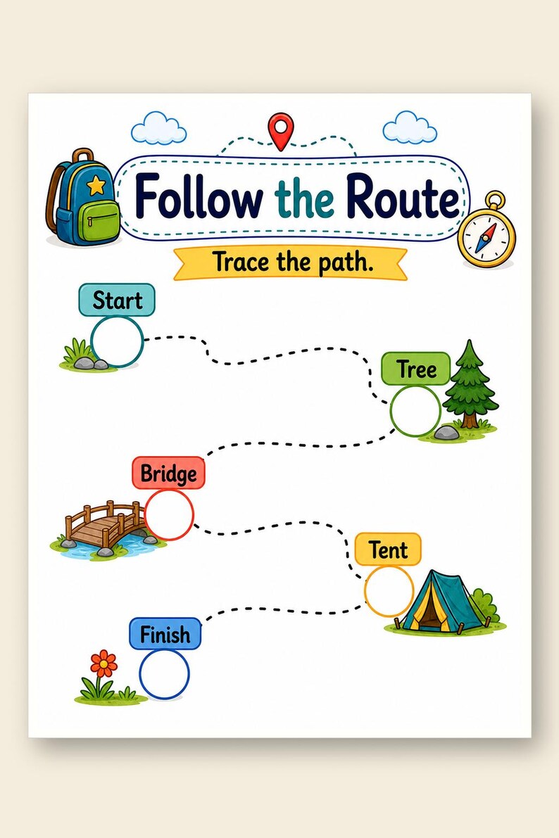 Map Adventure Skills | Map Skills Worksheets | Printable PDF | Digital Download image 9
