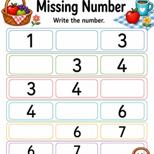 Number Sense Picnic | Number Sense Worksheets | Printable PDF | Digital Download image 7