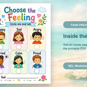 SEL Choice Pages | SEL Worksheets | Printable PDF | Digital Download image 10