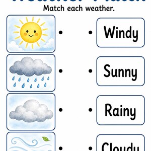 Weather Watch Window | Weather Worksheets | Printable PDF | Digital Download image 3