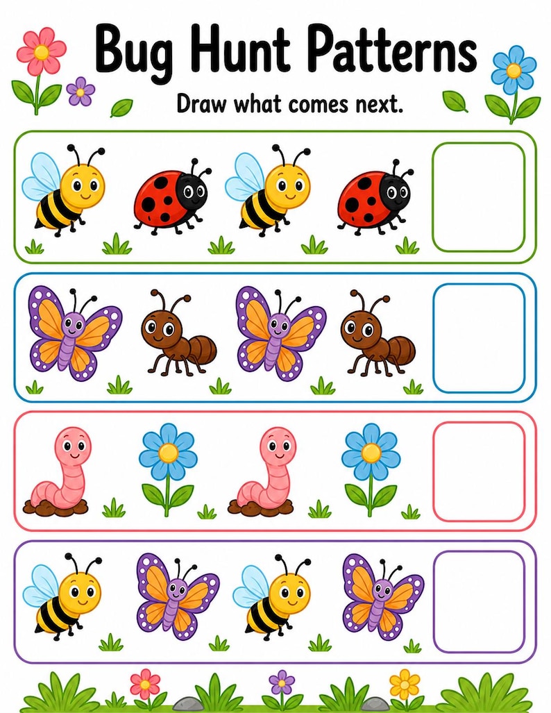 Bug Hunt Busy Pages | Bug Activity Sheets | Printable PDF | Digital Download image 6