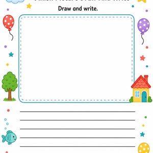絵を完成させよう！ | 絵を完成させるワークシート | 印刷可能なPDF | デジタルダウンロード 画像 5