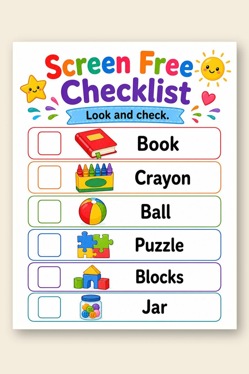 Screen Free Summer Pages | Screen Free Activities for Kids | Printable PDF | Digital Download image 9