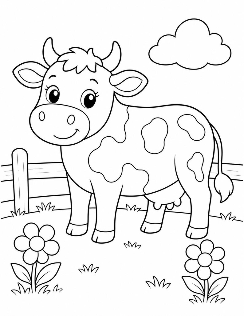 Bauernhof Freunde | Tiere vom Bauernhof | Druckbare PDF | Digitaler Download Bild 3
