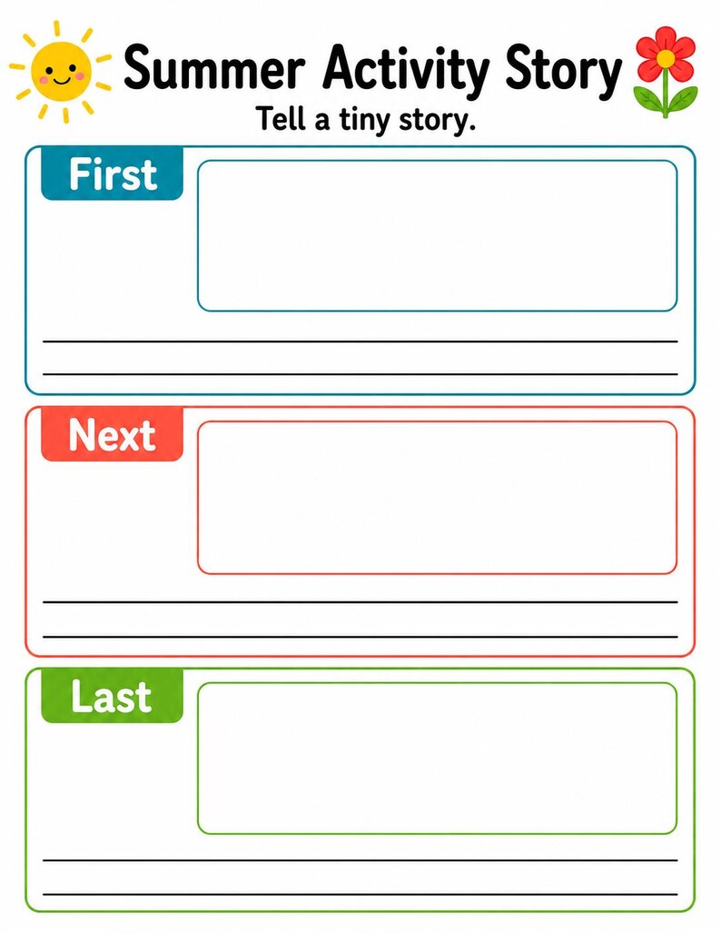 Sunny Home Activity Pages | Summer Activity Pages for Kids | Printable PDF | Digital Download image 7
