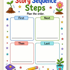 Picture Story Sequence | Story Sequencing Worksheets | Printable PDF | Digital Download image 9