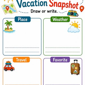 Vacation Explorer Pages | Vacation Activity Pages | Printable PDF | Digital Download image 3