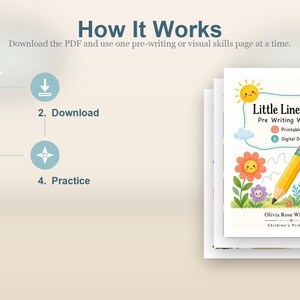 Little Line Garden | Arkusze do nauki pisania | Do druku w formacie PDF | Pobieranie cyfrowe zdjęcie 8