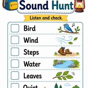 Campfire Hunt Pages | Camping Scavenger Hunt | Printable PDF | Digital Download image 5