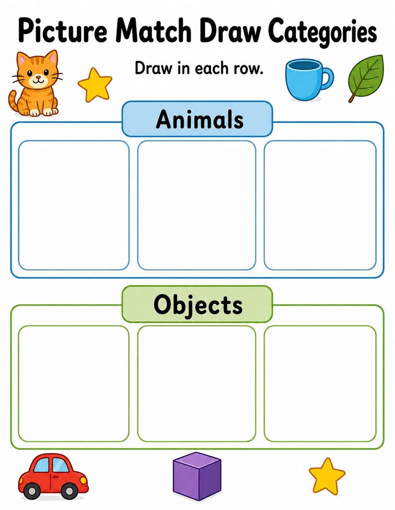 Passende Lernmatten | Passende Aktivitäten für Kinder im Vorschulalter | Druckbare PDF | Digitaler Download Bild 5