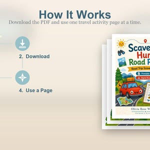 Scavenger Hunt Road-pagina's | Roadtrip-speurtocht | Afdrukbare pdf | Digitale download afbeelding 8