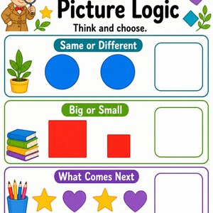 Formdetektiv Puzzles | Form Puzzle Arbeitsblätter | Druckbare PDF | Digitaler Download Bild 7