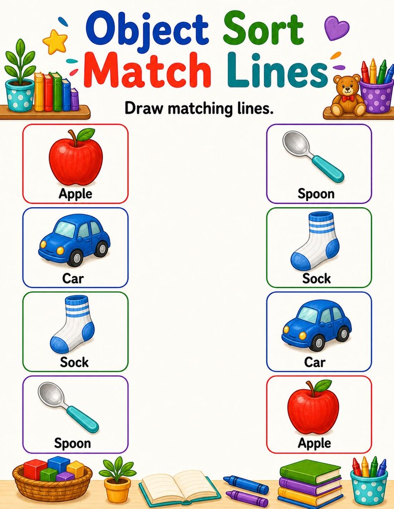 Everyday Object Sort | Category Sorting Worksheets | Printable PDF | Digital Download image 4