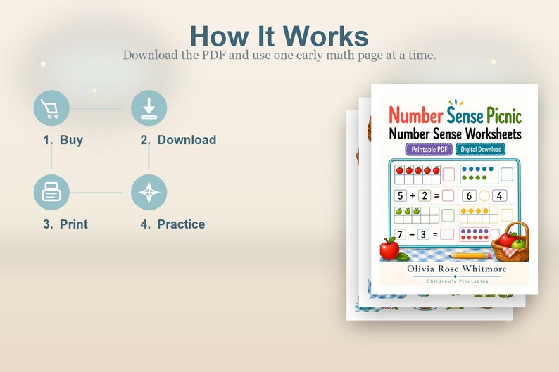 Number Sense Picnic | Number Sense Worksheets | Printable PDF | Digital Download image 8