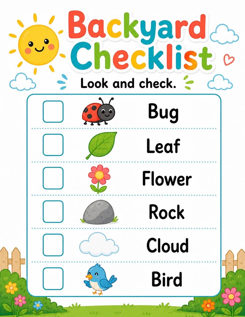Backyard Entdecker-Seiten | Gartenaktivitäten für Kinder | Druckbare PDF | Digitaler Download Bild 4