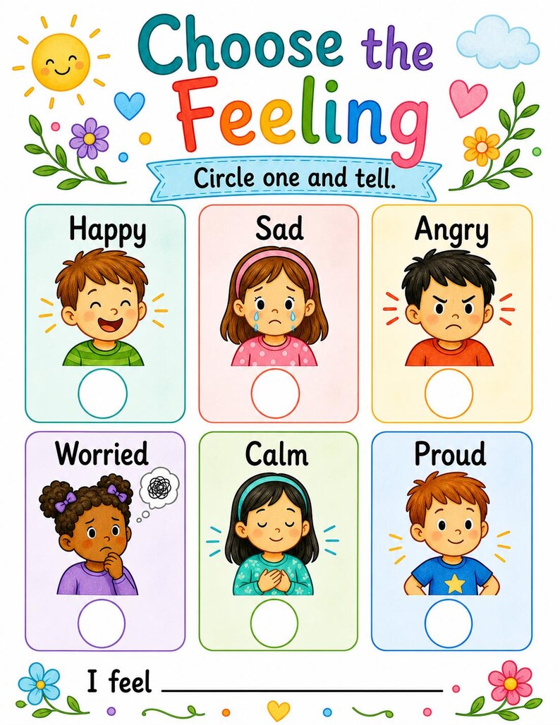 SEL Choice Pages | SEL Worksheets | Printable PDF | Digital Download image 4