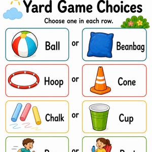 Yard Game Trail Pages | Backyard Game Activity Pages | Printable PDF | Digital Download image 6
