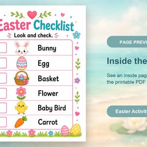 Bunny Frühlingsaktivitätsseiten | Ostern Aktivität Blätter | Druckbare PDF | Digitaler Download Bild 10