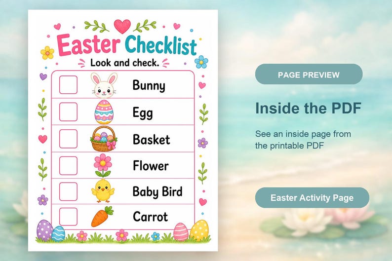 Bunny Frühlingsaktivitätsseiten | Ostern Aktivität Blätter | Druckbare PDF | Digitaler Download Bild 10