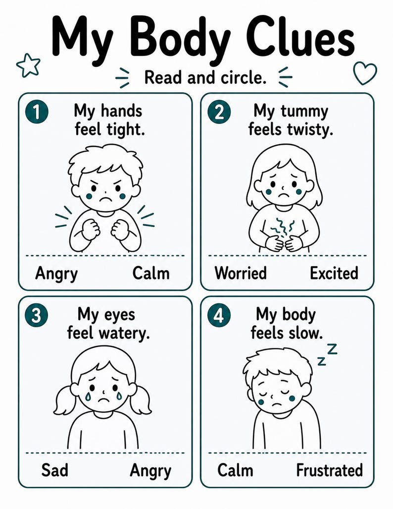 Guia para Lidar com Emoções Intensas | Folhas de Atividades sobre Emoções Intensas | PDF para Imprimir | Download Digital imagem 6