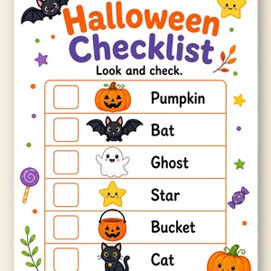 Pagine di attività per la Notte delle Zucche / Fogli di attività di Halloween / PDF stampabile / Download digitale immagine 9