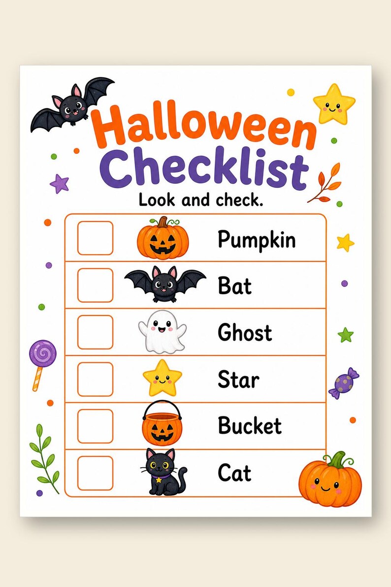 Pagine di attività per la Notte delle Zucche / Fogli di attività di Halloween / PDF stampabile / Download digitale immagine 9