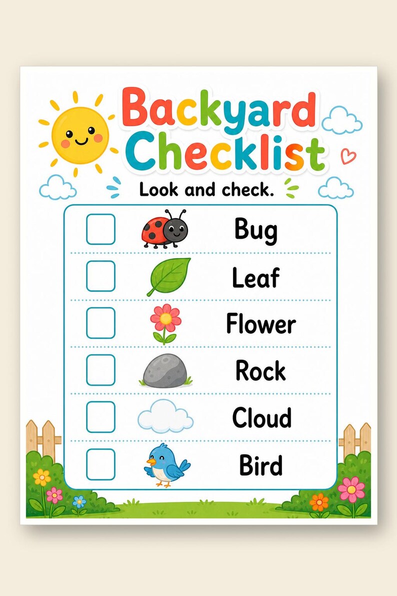Backyard Entdecker-Seiten | Gartenaktivitäten für Kinder | Druckbare PDF | Digitaler Download Bild 9