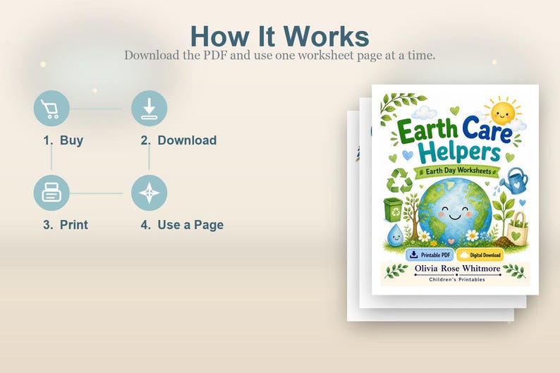 Erdpflegehelfer | Earth Day Arbeitsblätter | Druckbare PDF | Digitaler Download Bild 8