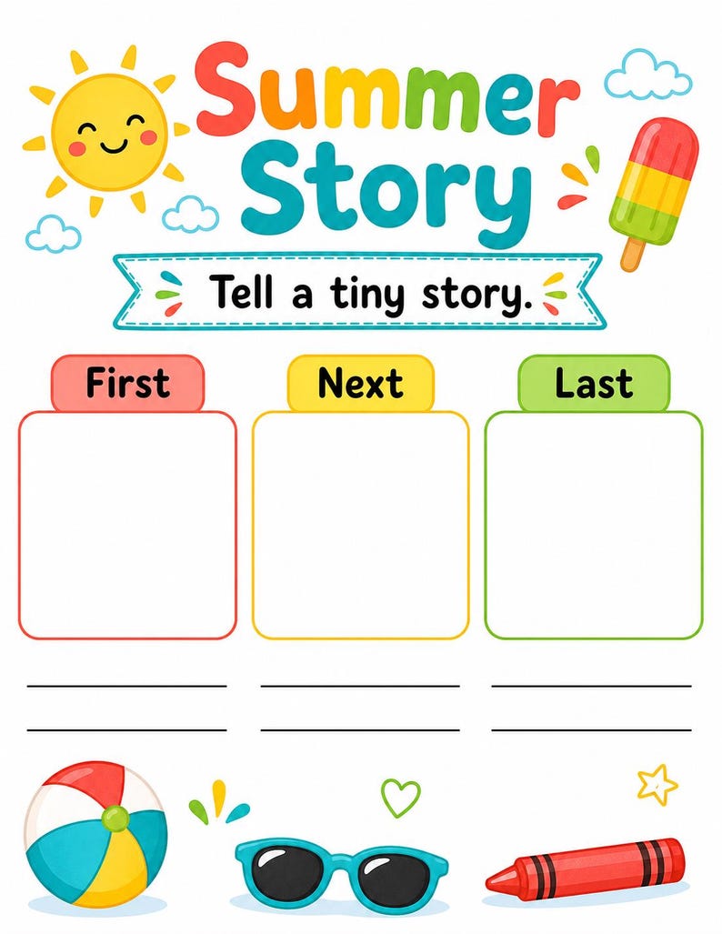 Summer Break Busy Pages | Summer Break Activities for Kids | Printable PDF | Digital Download image 7