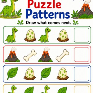 Dinosaur Thinking Pages | Dinosaur Activity Sheets | Printable PDF | Digital Download image 6