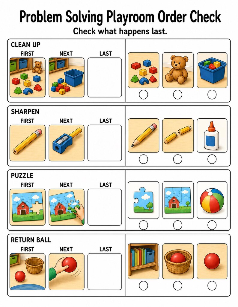 Spazio giochi per la risoluzione dei problemi / Schede di lavoro per la risoluzione dei problemi / PDF stampabile / Download digitale immagine 6