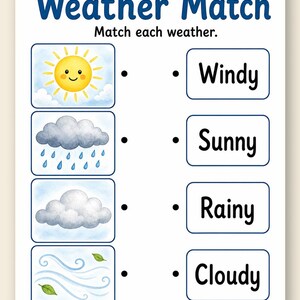 Weather Watch Window | Weather Worksheets | Printable PDF | Digital Download image 9