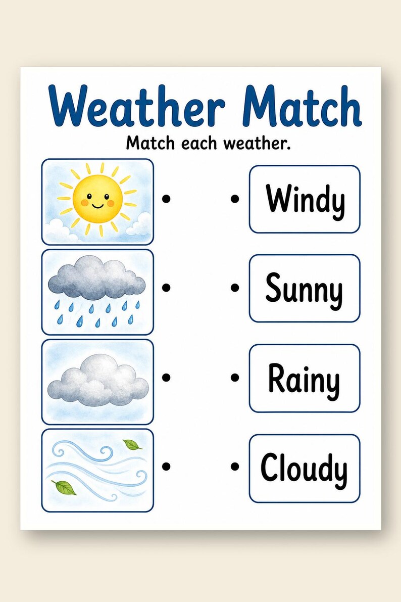 Weather Watch Window | Weather Worksheets | Printable PDF | Digital Download image 9