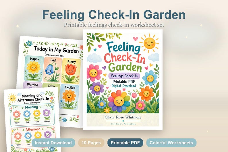 Giardino del Controllo delle Emozioni / Controllo delle Emozioni / PDF stampabile / Download digitale immagine 2