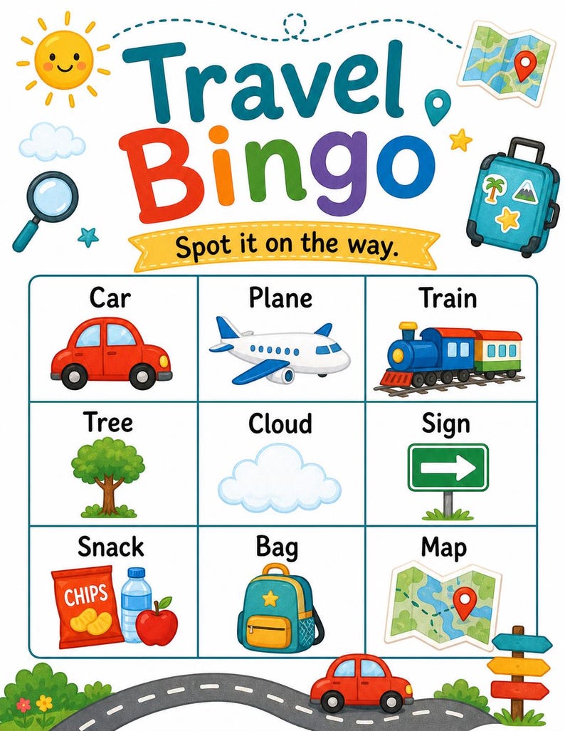 Cuaderno de actividades de viaje / Libro de actividades de viaje para niños / PDF imprimible / Descarga digital imagen 3