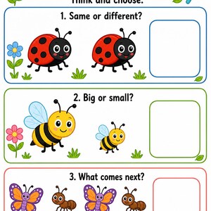 Bug Hunt Busy Pages | Bug Activity Sheets | Printable PDF | Digital Download image 7